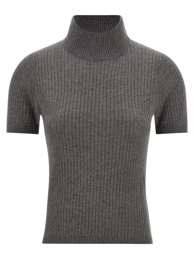 Max Mara Studio 'jangy' Sweater In Gray