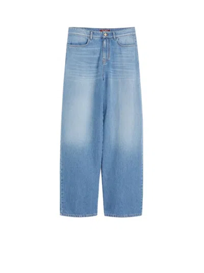 Max Mara Studio Jeans With Leather Patch
