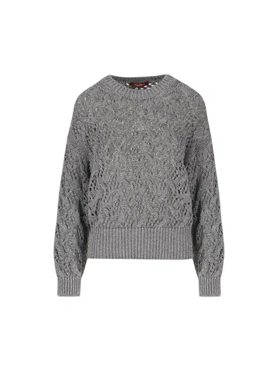 Max Mara Studio Jerseys In Gray