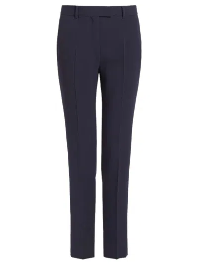 Max Mara Fatina Viscose-blend Pants In Blue