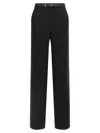 Max Mara Belted Trousers In Black