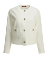 Max Mara Studio Kiwi Button-up Jacket In White