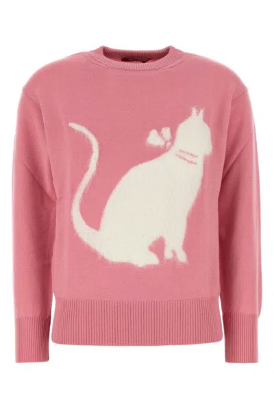 Max Mara Studio Knitwear In Pink