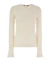Max Mara Studio Gennaio - Tight-fitting Cloqué Lace Jersey In Neutral