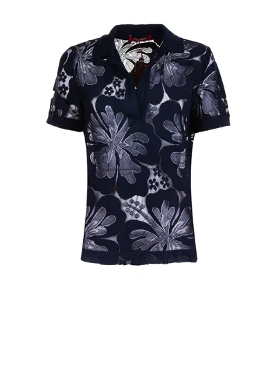 Max Mara Studio Lace T-shirt With Floral Design