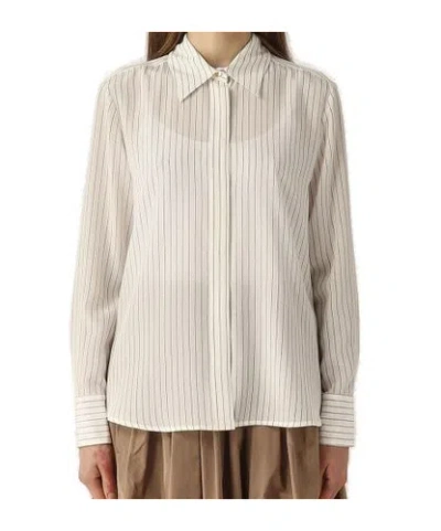 MAX MARA MAX MARA STUDIO LAMA STRIPED LONG-SLEEVED SHIRT