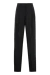 Max Mara Latina High-waist Crêpe Trousers In Black