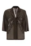Max Mara Legno Jacket In Brown
