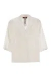 Max Mara Legno Embroidered Button-up Shirt