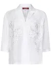 Max Mara Studio Legno Shirt In White