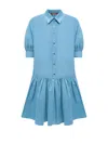 Max Mara Studio Light Blue Poplin Shirt Dress
