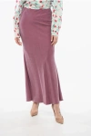 Max Mara Studio Linen Blend Goyali Skirt With Slit
