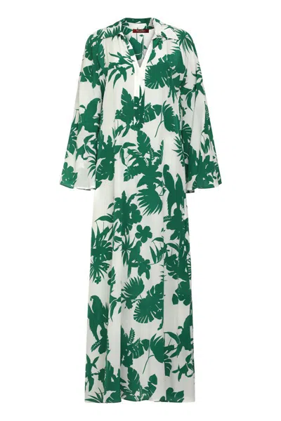 MAX MARA MAX MARA STUDIO LIVREA PRINTED SILK DRESS