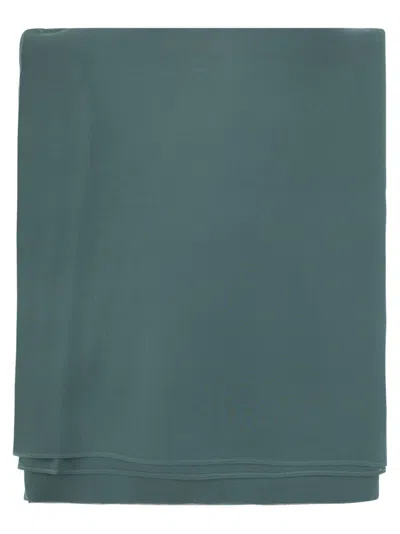 Max Mara Studio Logo Patch Scarf In Green