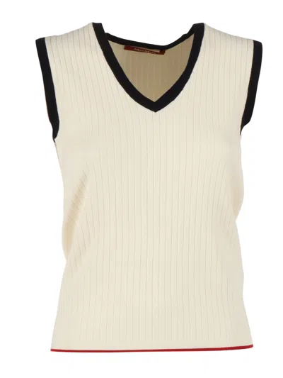 Max Mara Studio Maglia-canottiera-top Umile In White