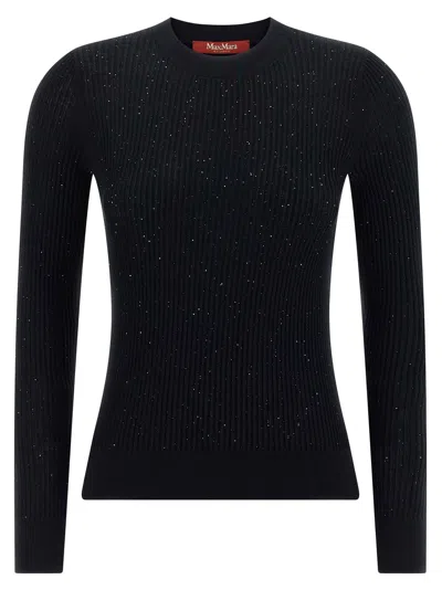 Max Mara Studio Marabu Sweater In Black