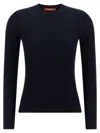 Max Mara Wool And Silk Sweater With Sequins In Blue