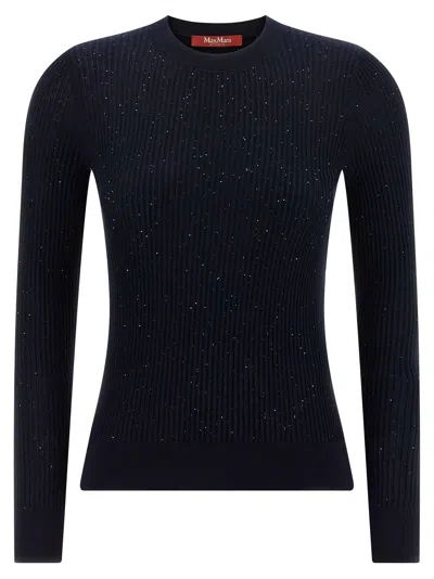 Max Mara Studio 'marabu' Sweater In Blue