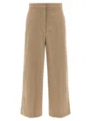 Max Mara Beige Marengo Pants In Brown
