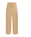 Max Mara Studio Marengo Wide-leg Pants In Brown