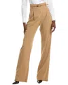 Max Mara Studio Marusca Long Wool Trouser In Brown