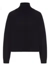 Max Mara Wool-cashmere Rollneck Sweater In Black