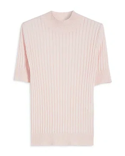 Max Mara Studio  Dilly Short Sleeved Turtleneck Sweater In Pink