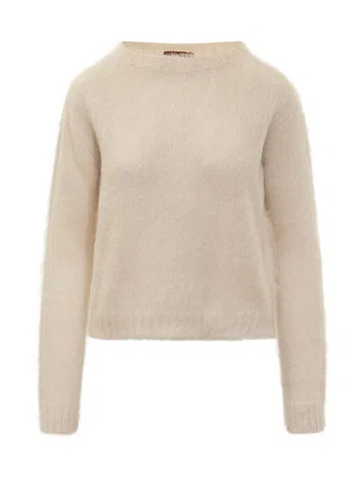 Max Mara Studio  Studio Sweater In Mohair Ivory In Neutral