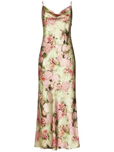 Max Mara Studio Midi Dress In Multi
