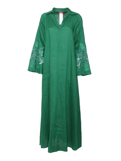 Max Mara Studio Midi Dress In Green
