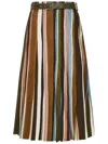Max Mara Studio Midi Skirt In Multi