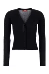 Max Mara Midnight Blue Silk Blend Potus Cardigan