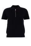 Max Mara Studio Midnight Blue Viscose Blend Teti Polo Shirt