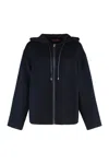 Max Mara Cashmere Wool And Silk Sweatshirt In Black