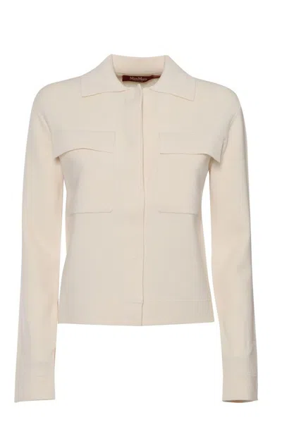 Max Mara Mito Cardigan In White
