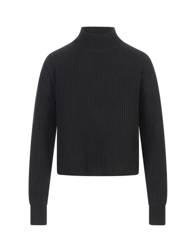 MAX MARA MAX MARA STUDIO MOCK NECK RIBBED JUMPER