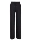 Max Mara Blue Wool Canvas Berard Trousers In Black