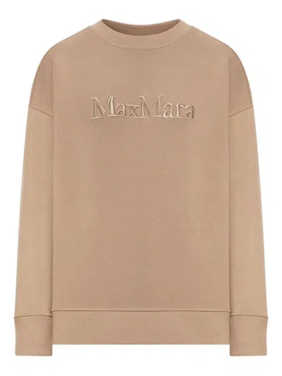 Max Mara Studio Monza Sweatshirt In Brown