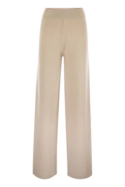 Max Mara Studio Moritz - Wool And Cashmere Trousers In Brown