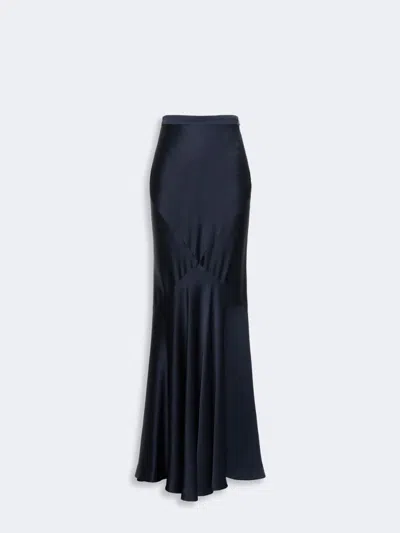 Max Mara Studio Mseacerbo Skirt Blue In Brown