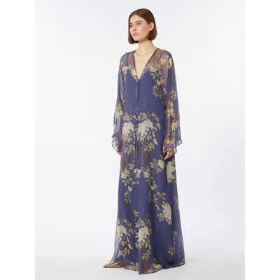 Max Mara Studio Mseangus Dress Navy In Blue
