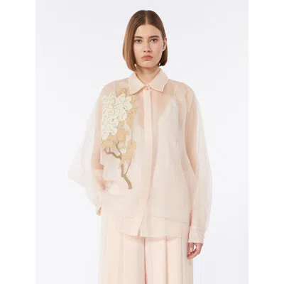 Max Mara Studio Mselibbra Shirt Avena In Pink