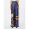 Max Mara Studio Msemappa Trouser Navy In Multi