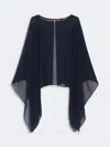 Max Mara Studio Msenebbie Stole Navy In Black