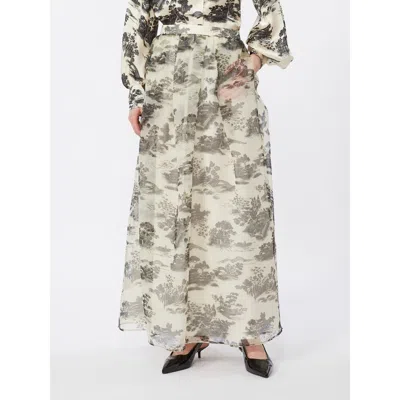 Max Mara Studio Msesabbia Skirt Black In Multi
