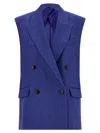 Max Mara Studio Mstaia Vest In Blue