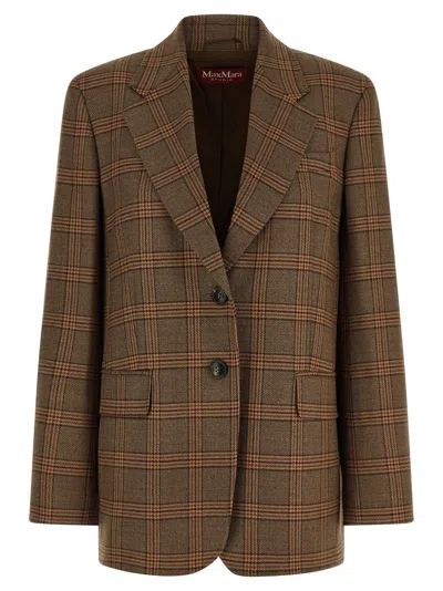 Max Mara 'mstalca' Blazer In Brown