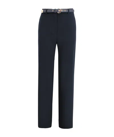 Max Mara Studio Mstamico Straight Leg Pants In Black