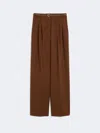Max Mara Studio Mstbacio Trouser Chocolate In Brown