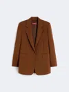 Max Mara Studio Mstbalco Jacket Chocolate In Brown